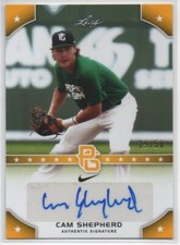 2015 Leaf Perfect Game National Showcase Gold /50 Cam Shepherd #PG-CS1 Auto