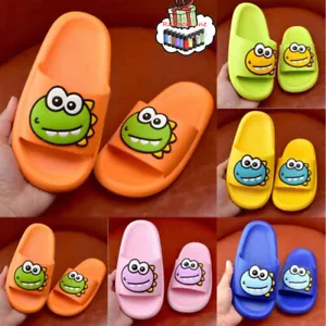 Dinosaur Children Slippers Cute Beach Slippers For Kids Boys Girls Summer Shoes - Picture 1 of 23