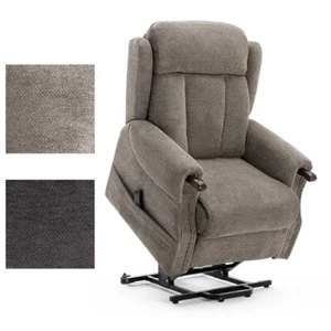 HALTON ELECTRIC FABRIC DUAL MOTOR RISER RECLINER LIFT MOBILITY TILT CHAIR - Picture 1 of 22