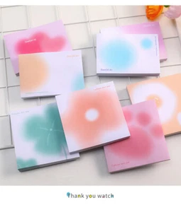 50 Pages Cute Colourful Sticky Notes Pad Bookmark Memo Index Tab Page Markers - Picture 1 of 21