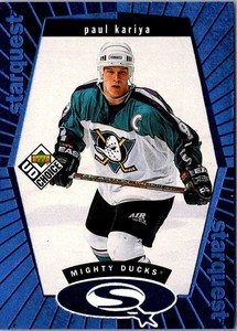 1998 UD Choice StarQuest Green Paul Kariya #SQ25 Anaheim Mighty Ducks