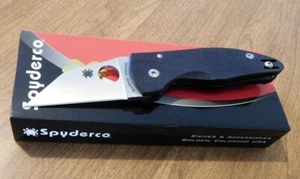 SPYDERCO New 264GP Black G10 Handle Micro Jimbo Plain S30V Blade Knife/Knives - Picture 1 of 1