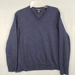 Banana Republic extrafeine Merinowolle XL Pullover Herren V-Ausschnitt Preppy Navy Blau - Bild 1 von 9