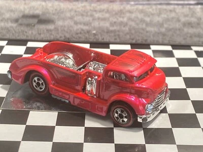 1/64 HOT WHEELS RED LINE MIG RIG FIRE TRUCK RED M15 - Image 1 of 4