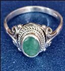 Bali Legacy 1.50ctw Socoto Emerald Solitaire ring in Sterling Silver Size 10 NWT