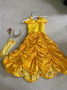 Belle Kostüm Mädchen Gr. 6 Und Zubehör - Bild 1 von 4