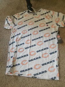 NWT Chicago Bears Boy Girl T Shirt Gray Football NFL Apparel Logo XL Large 18-20 - Picture 1 of 4
