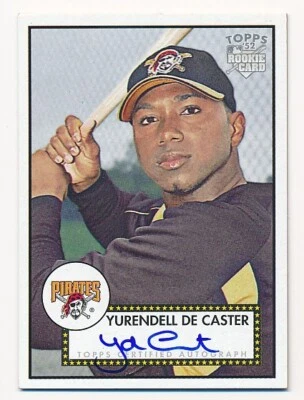 YURENDELL DE CASTER 2006 TOPPS #52S-YD RC ROOKIE AUTO AUTOGRAPH MINT - Image 1 of 2