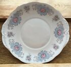 Vintage Queen Anne Bone China Cake Plate/Part Tea Set/Floral Design/Pink & Blue