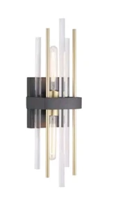 Progress Lighting P710063 Black Orrizo 2-Light 23"H Wall Sconce - Picture 1 of 8