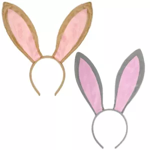 Divertidas diademas grises y suaves con orejas de conejo - diademas con orejas de conejo - Imagen 1 de 7