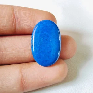 Gorgeous Lapis Lazuli With Malachite Smooth Cabochon Gemstone Size 26x16 MM - Picture 1 of 6