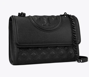 tory burch FLEMING Pebble Leather SHOULDER BAG 164191 $598 - Picture 1 of 8