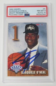 Shaquille O'Neal HOF Signed 1992 NBA Hoops Draft Redemption Rookie PSA 10 Auto - Picture 1 of 6
