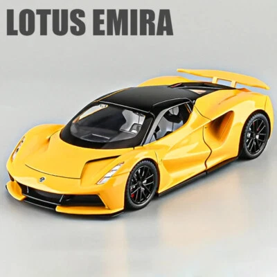 1:24 Lotus Evija Supercoche Aleación DieCast Juguete Coche Modelo Sonido y Luz Juguete para Niños Foto 1 de 4