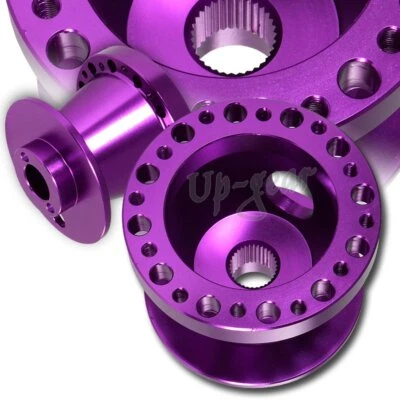 For 1986-1991 Mazda RX-7 Aluminum Purple Steering Wheel 6 Hole HUB Adapter - Изображение 1 из 3