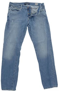 Mavi Yves Herren Jeans Hose W34 L34 34/34 blau stonewashed used gerade Stretch - Picture 1 of 6