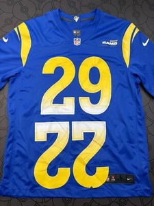 Men’s Los Angeles Rams Jersey Nike Blue NFL On Field Size Large 22 29 Error New  - Picture 1 of 15