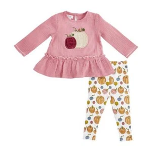 Mud Pie Pumpkin Patch Pink Tunic & Legging Set 3T 4T 5T - Picture 1 of 1
