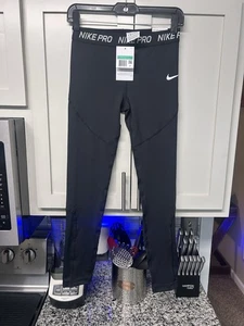 NWT Nike Pro Tight Fit Black Leggings Big Kids Girls Size XL - AQ9042-010 - Picture 1 of 3