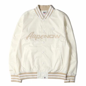 A BATHING APE A Jacket White Size: SizeL 25SS AAPE Logo Embroidery Nylon - Picture 1 of 7