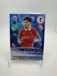 2022/23 Topps Chrome UEFA Club Competitions Wonderkids Alejandro Garnacho Rookie - Bild 1 von 2