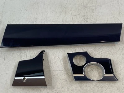 Juego de 3 molduras de molduras de panel de cubierta de tablero de instrumentos OEM para 10-16 PORSCHE PANAMERA Foto 1 de 4