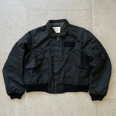 Vintage Spiewak & Sons Black Bomber Jacket Type CPW-45 Black Size Small Large - Image 1 of 4