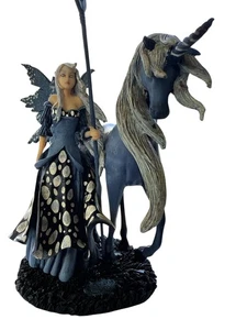 2003 Amy Brown Wintersonnenwende Fee und Einhorn Figur (siehe Bilder) - Bild 1 von 7