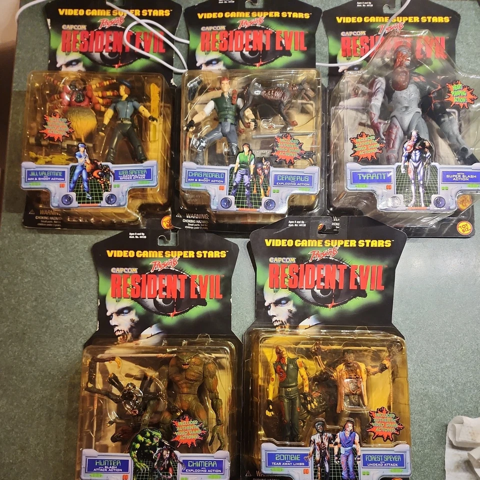 Lote de figuras de acción Resident Evil Toy Biz primer juego completo Foto 1 de 4
