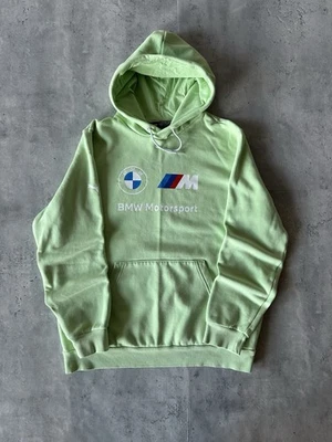 Puma BMW Motorsports Alemán Coche Gráfico Logo Sudadera con Capucha Pullover Verde M Foto 1 de 4