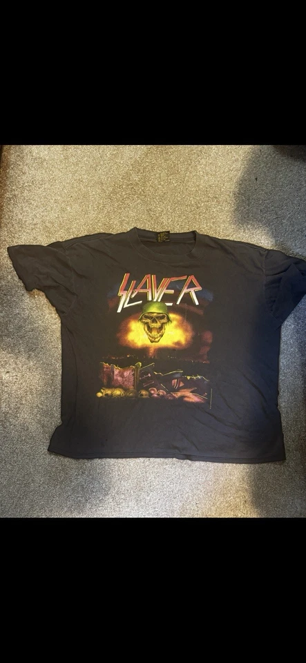 SLAYER 1992 年欧洲巡回赛衬衫 XL Brockum 标签 — 第 1/3 张图片