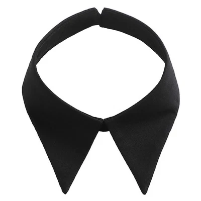  Colletto finto in chiffon staccabile Dickey con risvolto finto per camicetta e - Immagine 1 di 4
