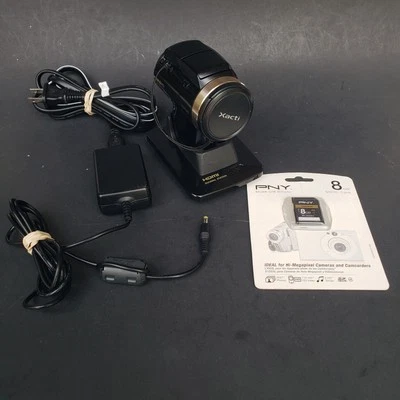 Sanyo Xacti VPC-HD2000A Black Dual Full HD Camera w/ Battery Charger & SD Card - Image 1 of 4