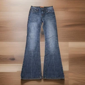 Zana Di Jeans Womens Size 5 Blue Distressed Denim Bootcut Western Q2 - Picture 1 of 10