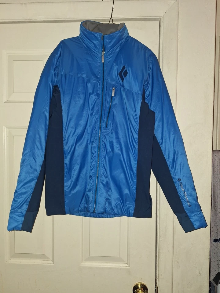Chaqueta híbrida Black Diamond Vision Primaloft Puffer aislada azul para hombre mediana Foto 1 de 4