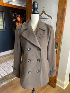 Land's End Wool & Cashmere Peacoat (10) - Picture 1 of 6
