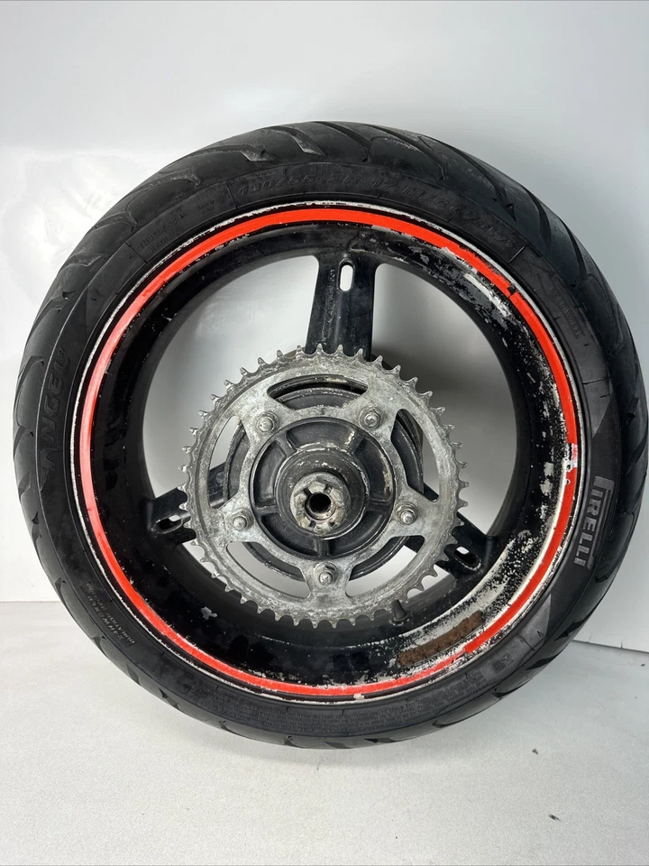 00-03 Suzuki GSXR 750 GSXR750 2002 rueda trasera piñón rotor llanta recta OEM Foto 1 de 4