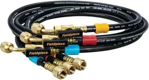 Field piece HR3B Ball Valve  Refrigerant Hose Set  with Color NEW SET IN BLACK - Foto 1 di 4