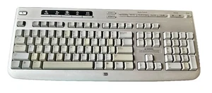 HP Wireless Multimedia Keyboard 5187URF2 Silver 3V - Picture 1 of 10
