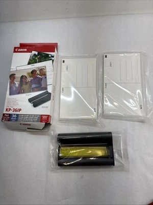 Tinta a color Canon Selphy CP740/CP750 4" X 6" y 36 hojas de papel fotográfico KP-36IP Foto 1 de 3