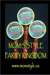 Super Why birthday party favor gummypops - Picture 1 of 1