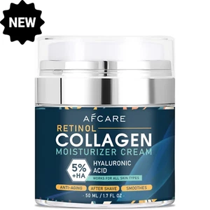 Face Cream for Men 6 in 1 Anti Aging Cream Fights Eye Bags Dark Spots 1.7 Oz USA - Picture 1 of 5