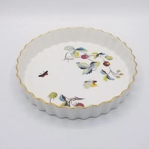 Royal Worcester Strawberry Fair Flan Dish 7.75" Size 3 England - Picture 1 of 6
