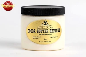 COCOA / CACAO BUTTER ULTRA REFINED ORGANIC NATURAL RAW GRADE A PRIME 32 OZ, 2 LB - Picture 1 of 12