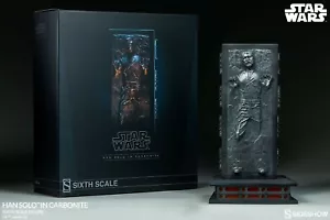 Han Solo in Carbonite 1/6 Sixth Scale Figure Star Wars Hot Toys Sideshow NIB - Picture 1 of 12