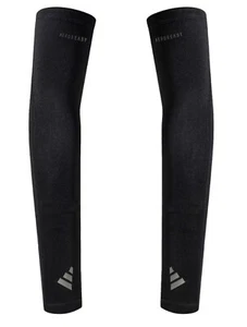 adidas AeroReady Running Arm Sleeves Gym Football Sports Training Black - Picture 1 of 4