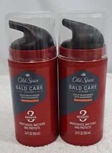 (2) New, Old Spice Bald Care System Scalp Moisturizer with Sunscreen – SPF 25 - Picture 1 of 4