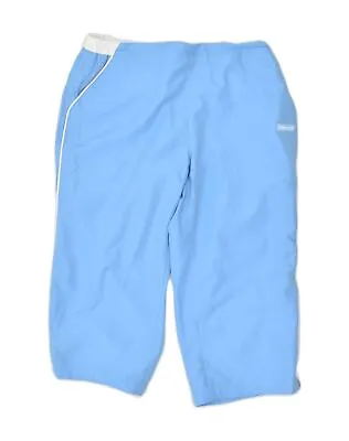 REEBOK Womens Bermuda Sport Shorts UK 14 Medium Blue Polyester Sports UO01 • 15.82€