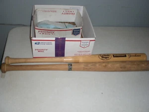 New York Yankees Old Stadium 2 Bat Lot Reggie Jackson Burger King Adirondack - Picture 1 of 11